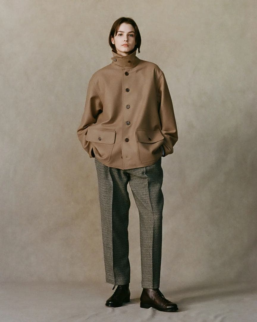 パンツ N.SELWAY N-TWEED SIDE STRAP TROUSERS