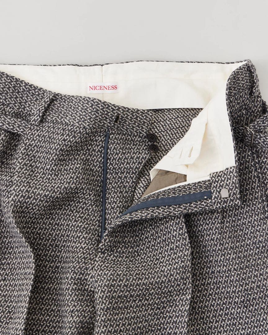 パンツ N.SELWAY N-TWEED SIDE STRAP TROUSERS