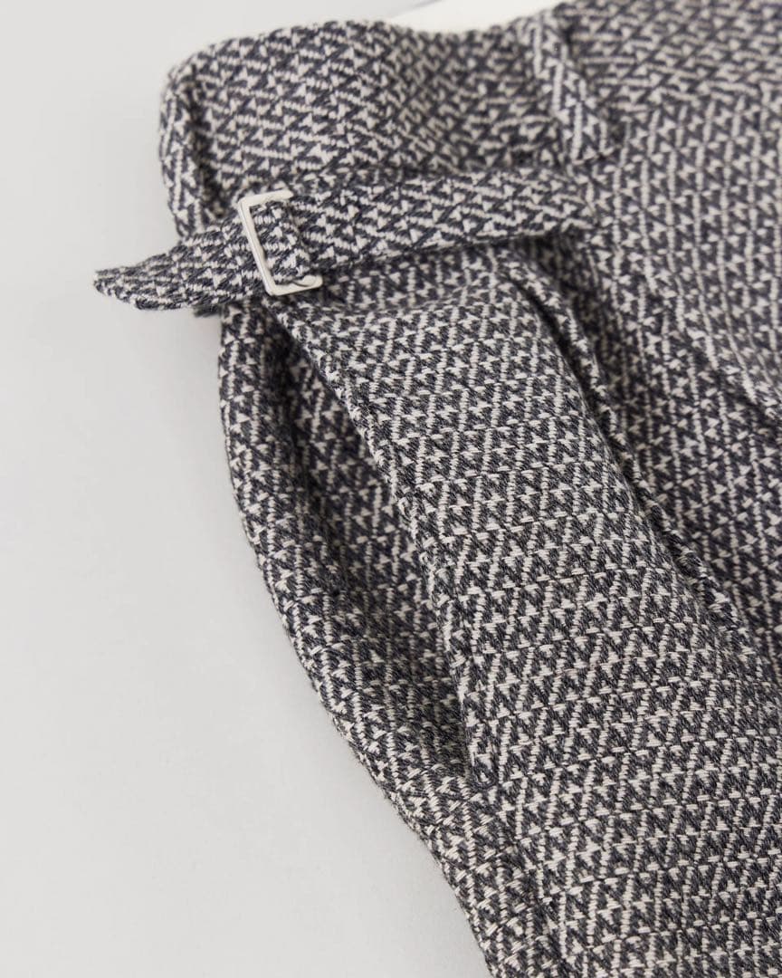 パンツ N.SELWAY N-TWEED SIDE STRAP TROUSERS