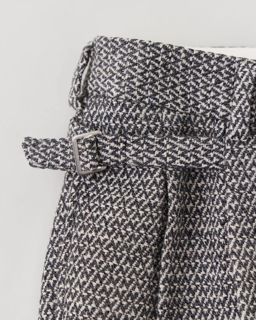 パンツ N.SELWAY N-TWEED SIDE STRAP TROUSERS