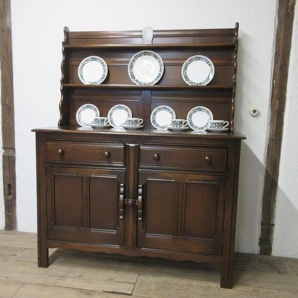 イギリス アンティーク 家具 アーコール ドレッサー カップボード 6601c