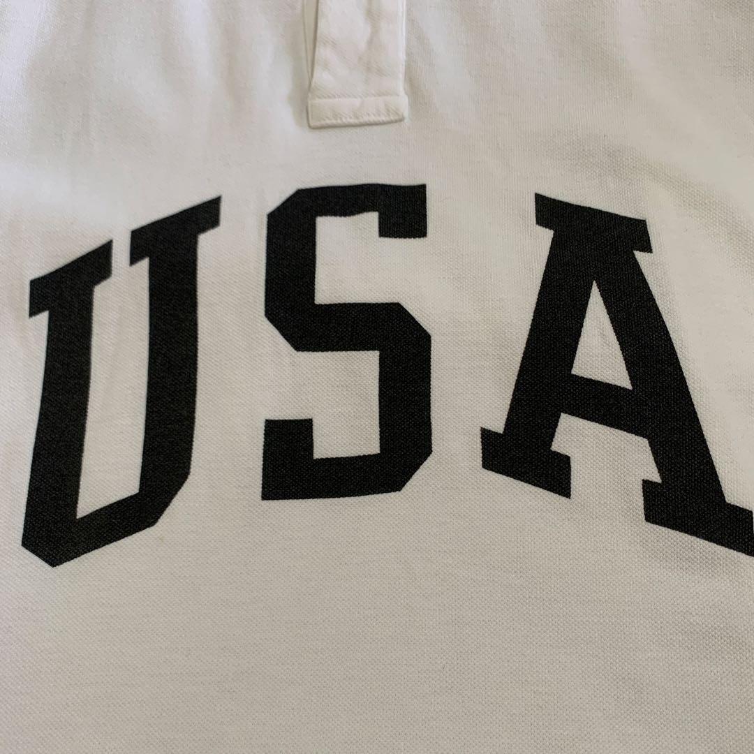 90s POLO SPORT USA製　ポロシャツ　ホワイト