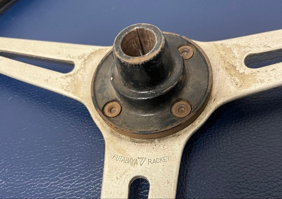 【希少・当時物】HONDA旧車ウッドステアリングFUTABAYA製 約38cm