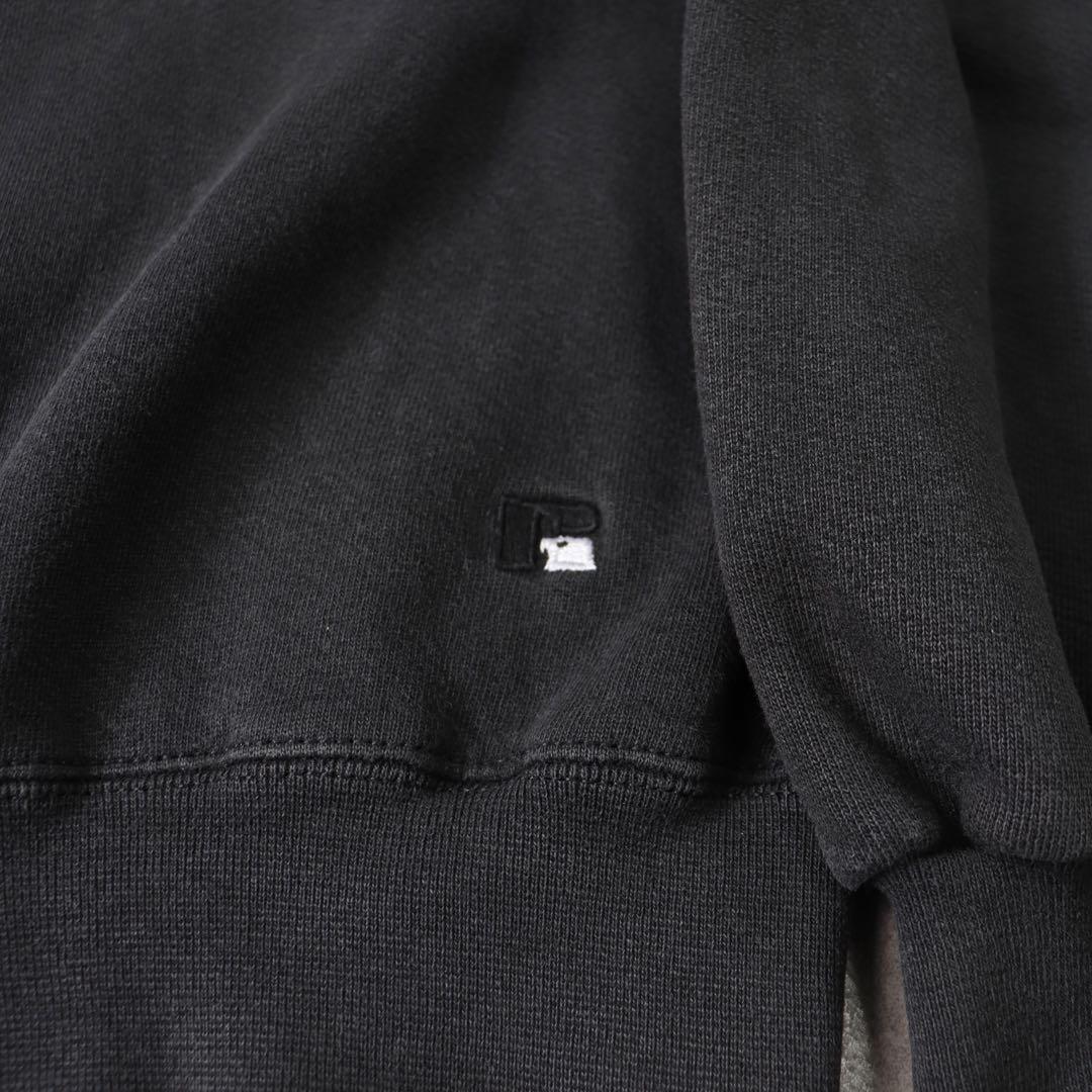 ハイコットン ブラック USA製 90s Russellラッセル スウェットL