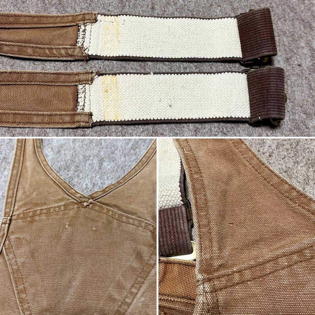 Lee オーバーオール ブラウンダック ダブルニー 山ポケ 60s 70s