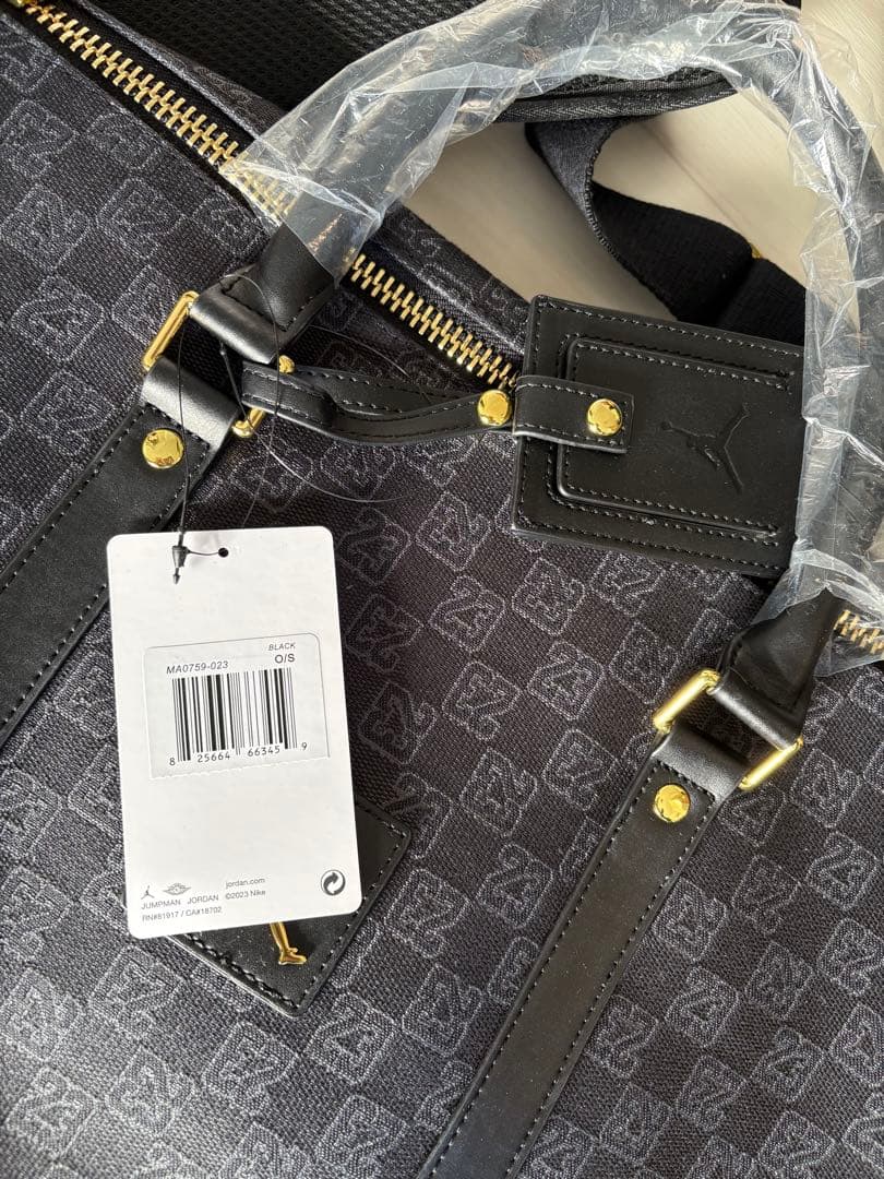 バッグ JORDAN BRAND MONOGRAM DUFFLE BAG BLACK