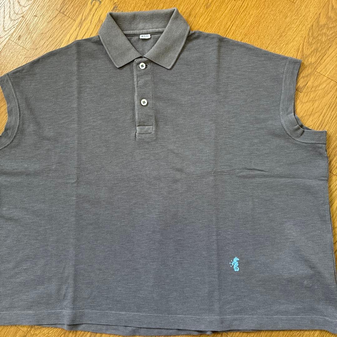 美品　45R ジンバカノコの33色馬ポロ　グレージュ