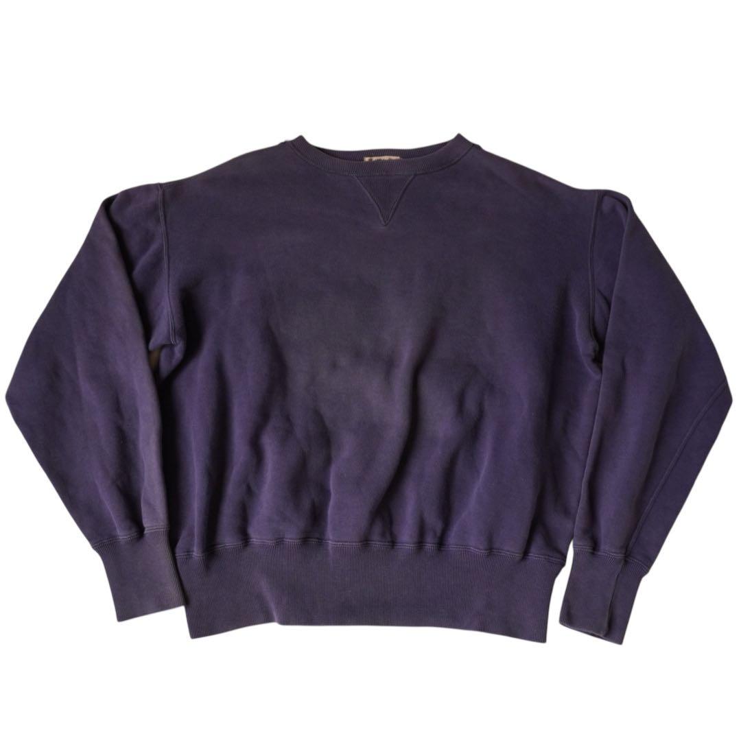 pherrow’s スウェット ナス紺 フェード 両V ガゼット はめ込み 復刻