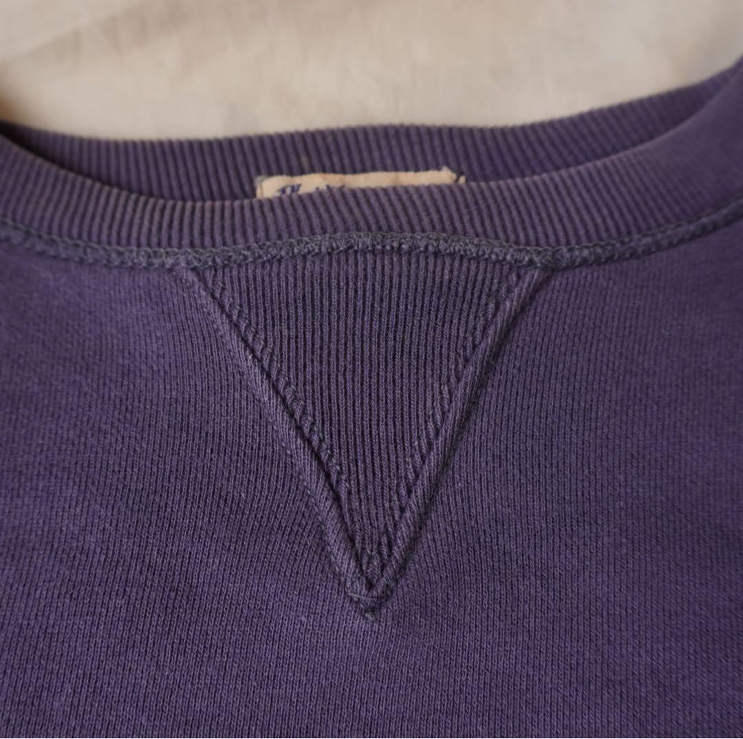 pherrow’s スウェット ナス紺 フェード 両V ガゼット はめ込み 復刻