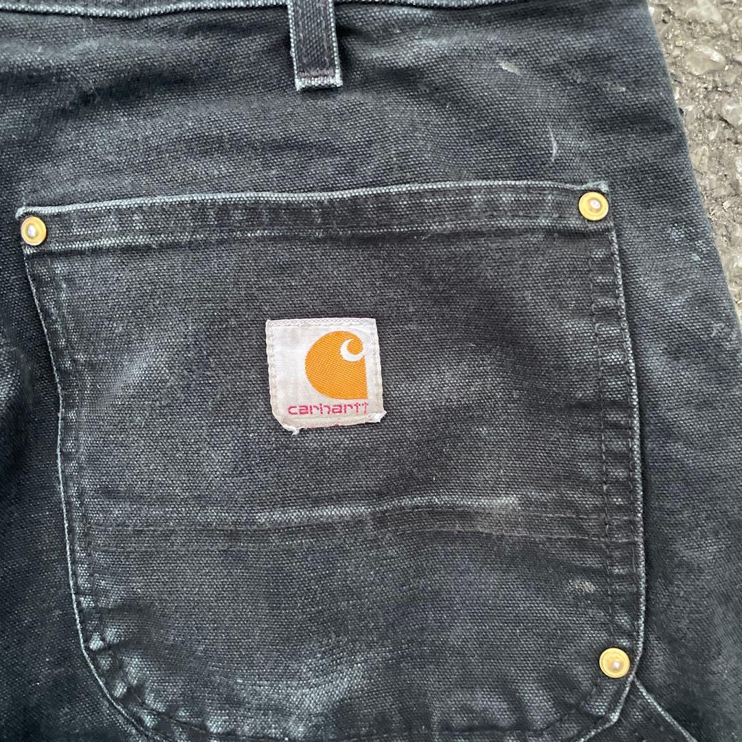 Carhartt B01 BLK ダブルニー USA製 34×32 雰囲気◎