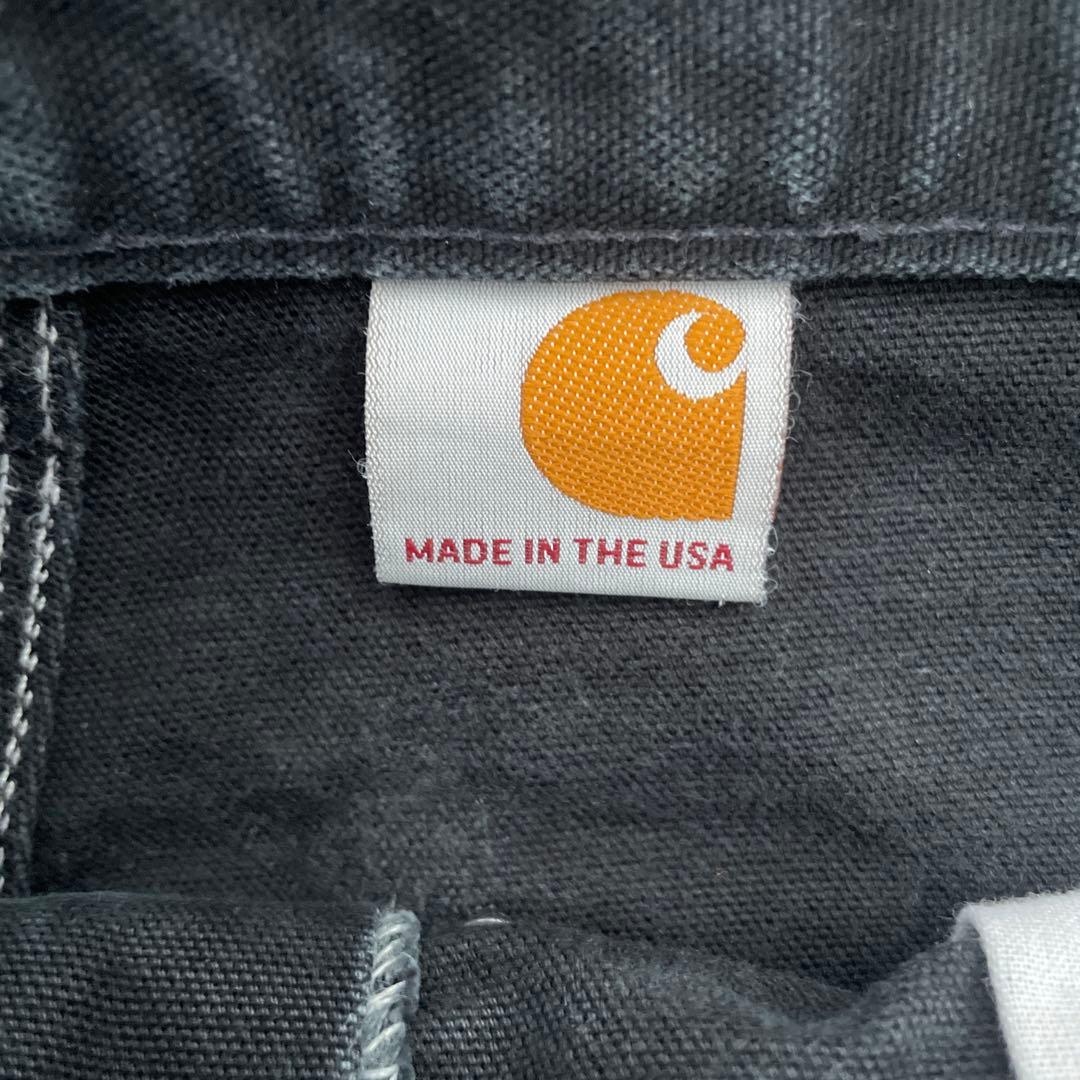 Carhartt B01 BLK ダブルニー USA製 34×32 雰囲気◎