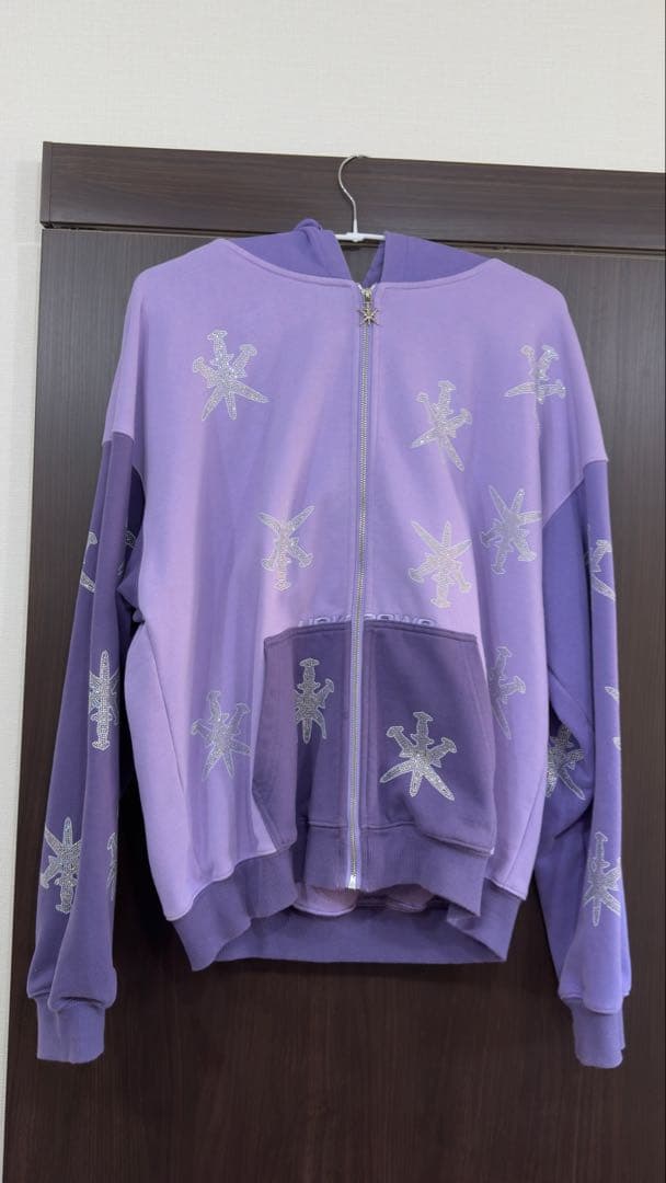 Unknown ジップアップパーカー　purple
