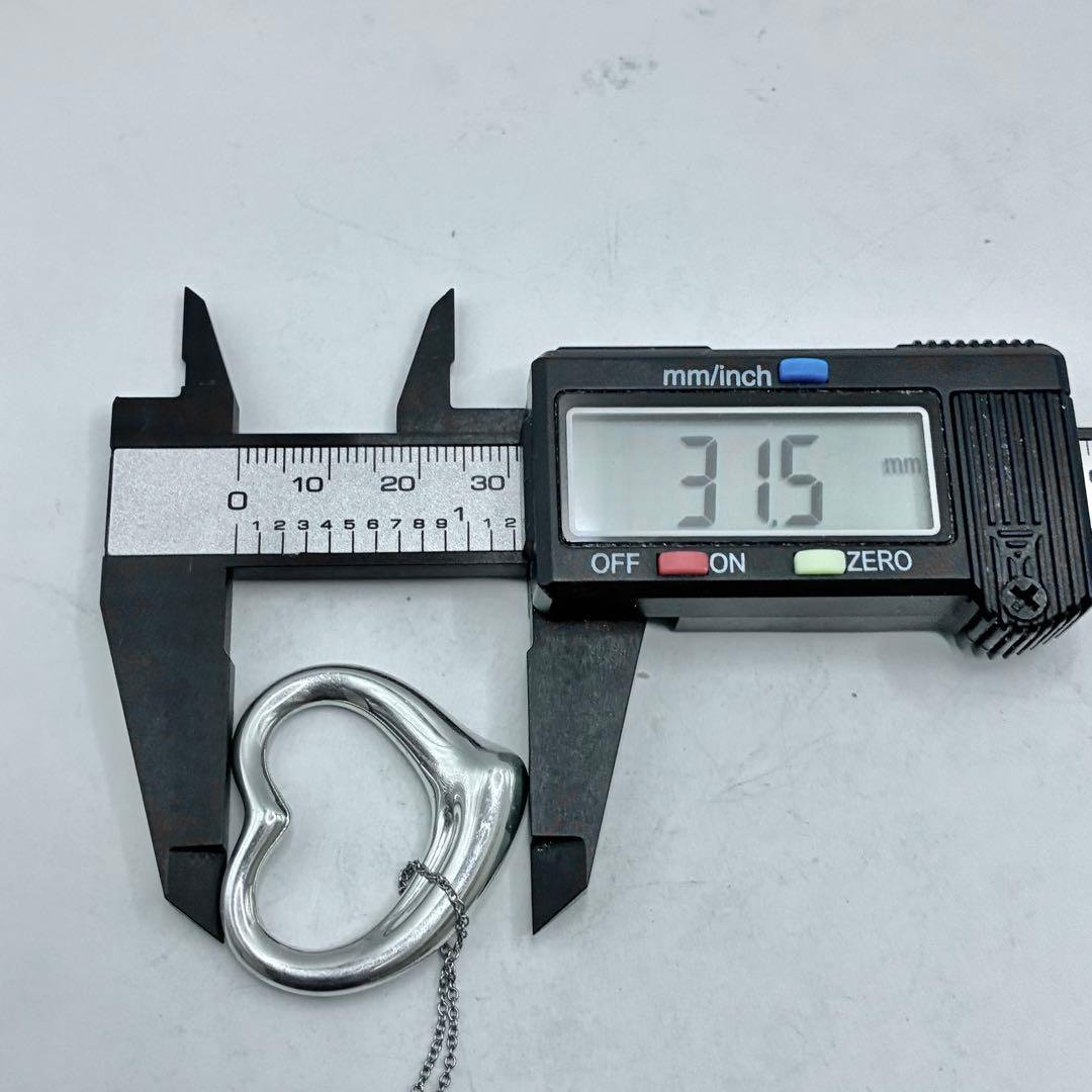 【希少】ティファニー　オープンハート　ネックレス　XL　ビッグサイズ　美品