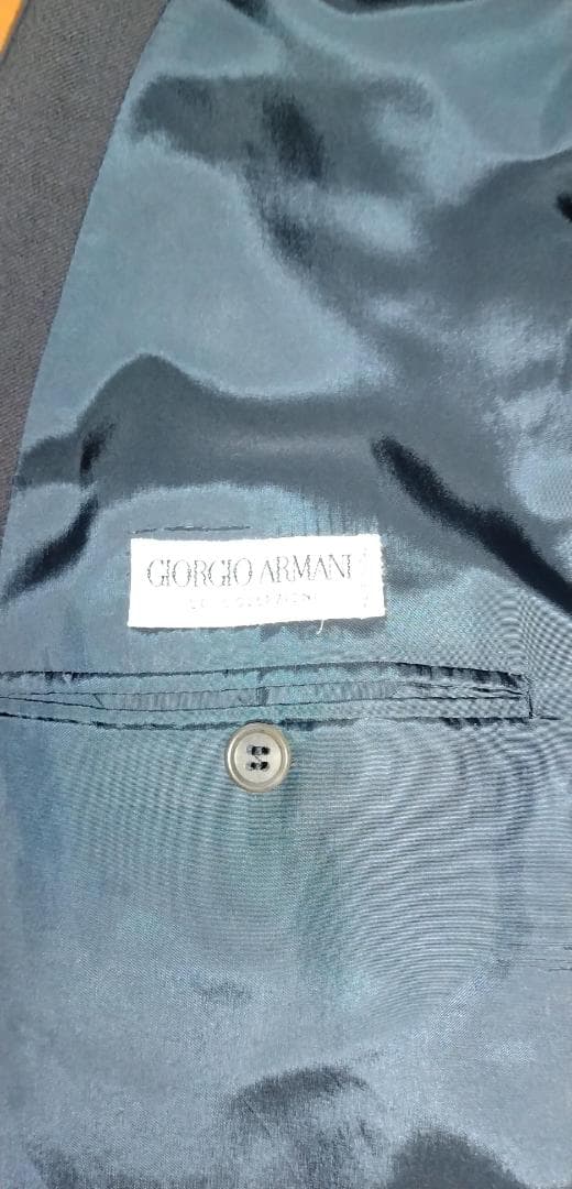 Giorgio Armani ダブルスーツ 濃紺（ダークネイビー）おまけ付
