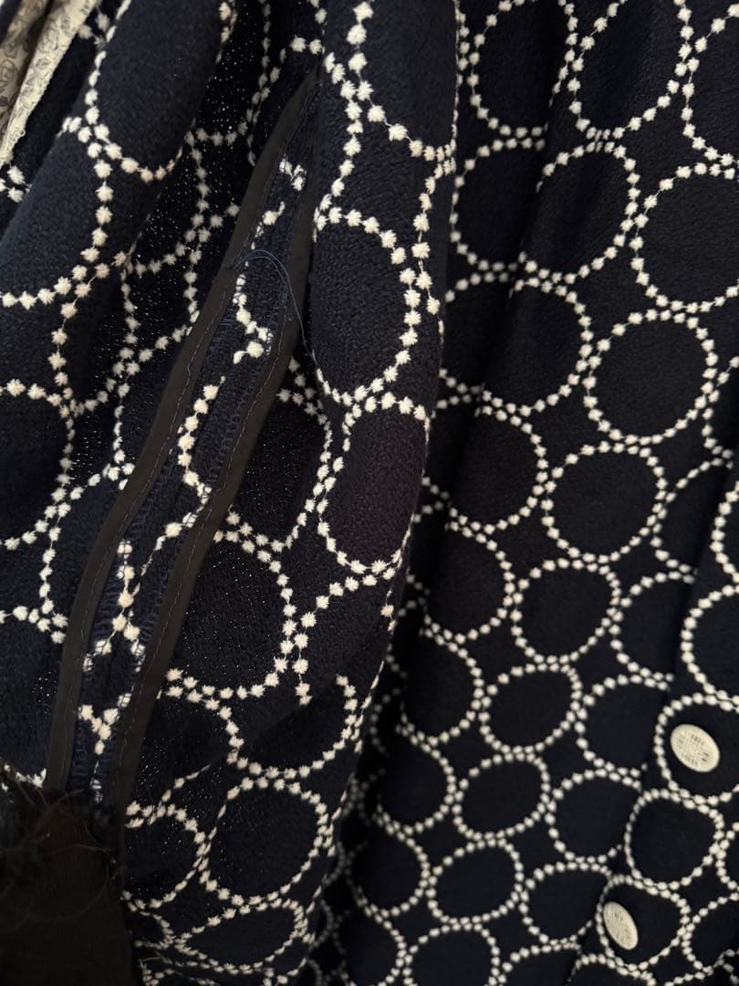 作家さんものミナペルホネン生地使用ベストコート