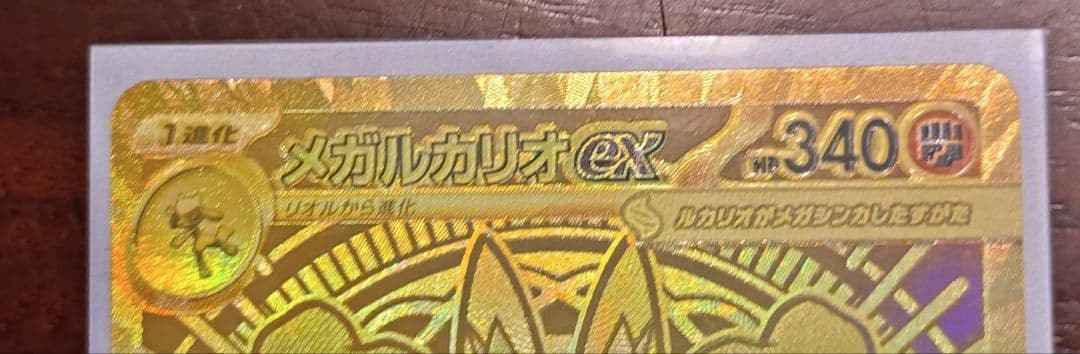 メガルカリオEX 340HP トレーディングカード　mur