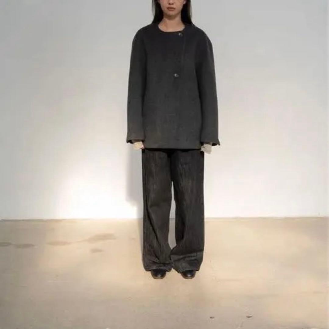 ohotoro　Aries Wool Coat チャコール