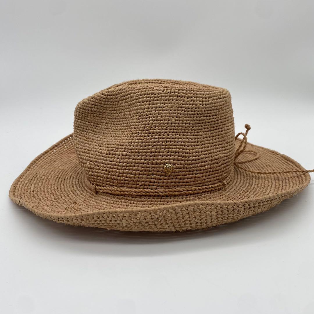 HELEN KAMINSKI ラフィアハット テンガロンハット 麦わら帽子 56