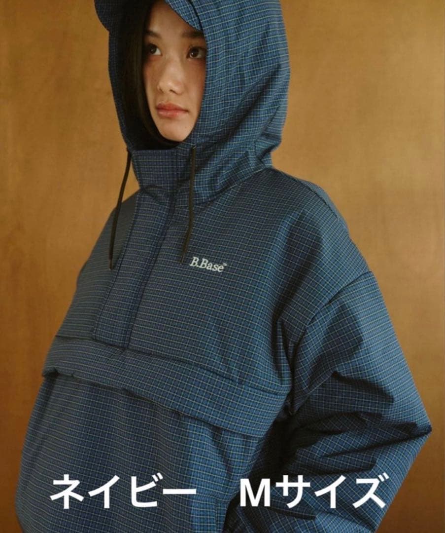 BROKEN BASE パデッドナイロンテックアノラック ネイビー M