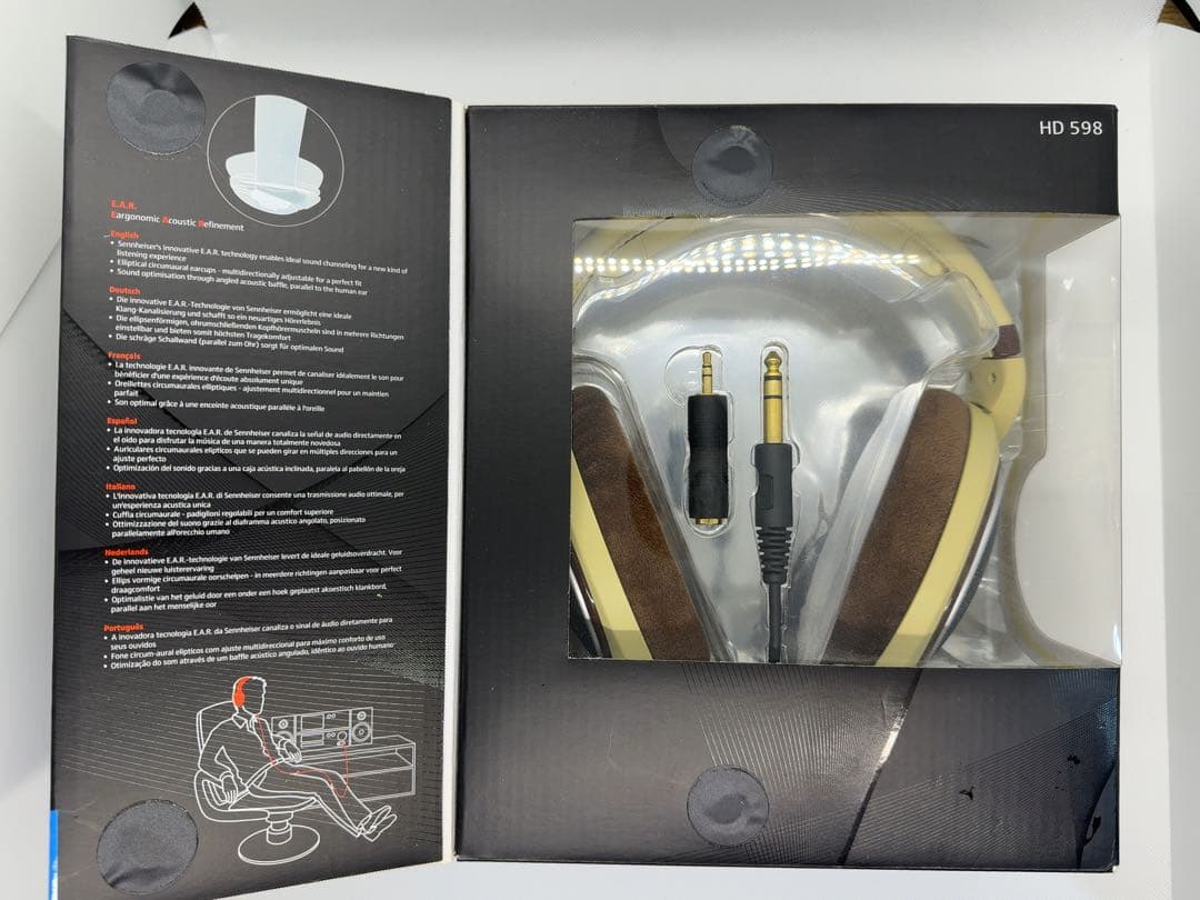 Sennheiser ゼンハイザー HD598 有線ヘッドホン プリン