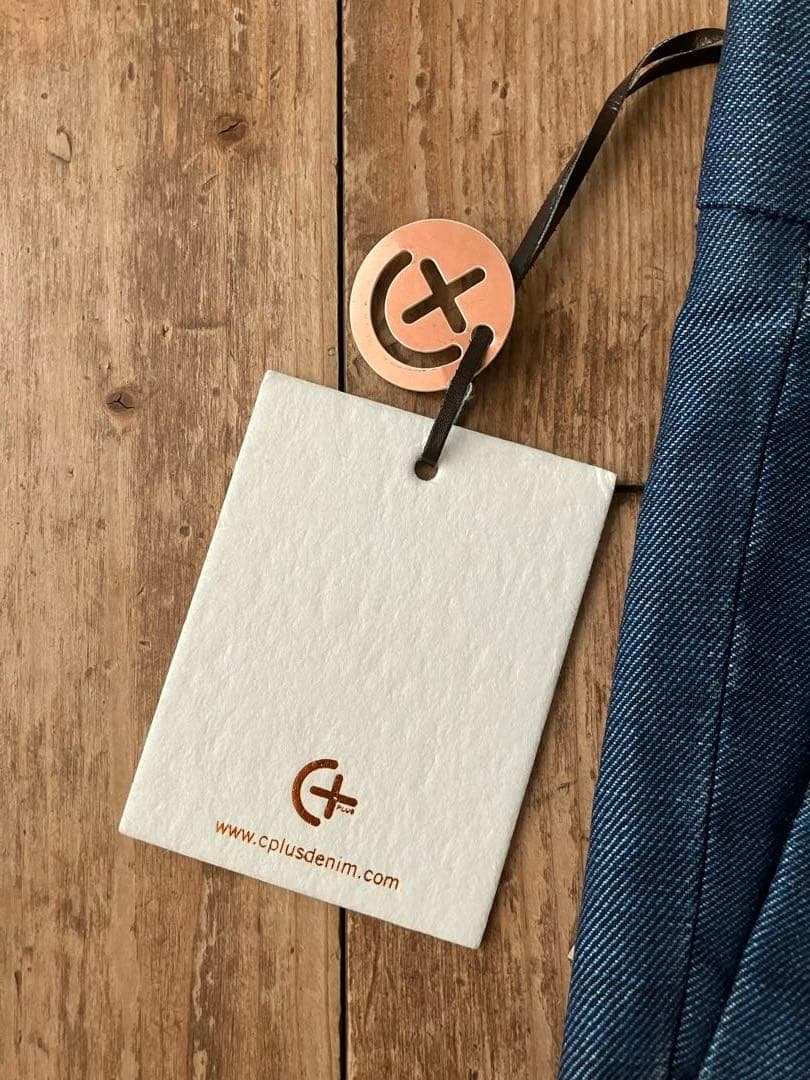 C+ CPLUS シープラス デニムスラックス 30 新品未使用 イタリア製 麻