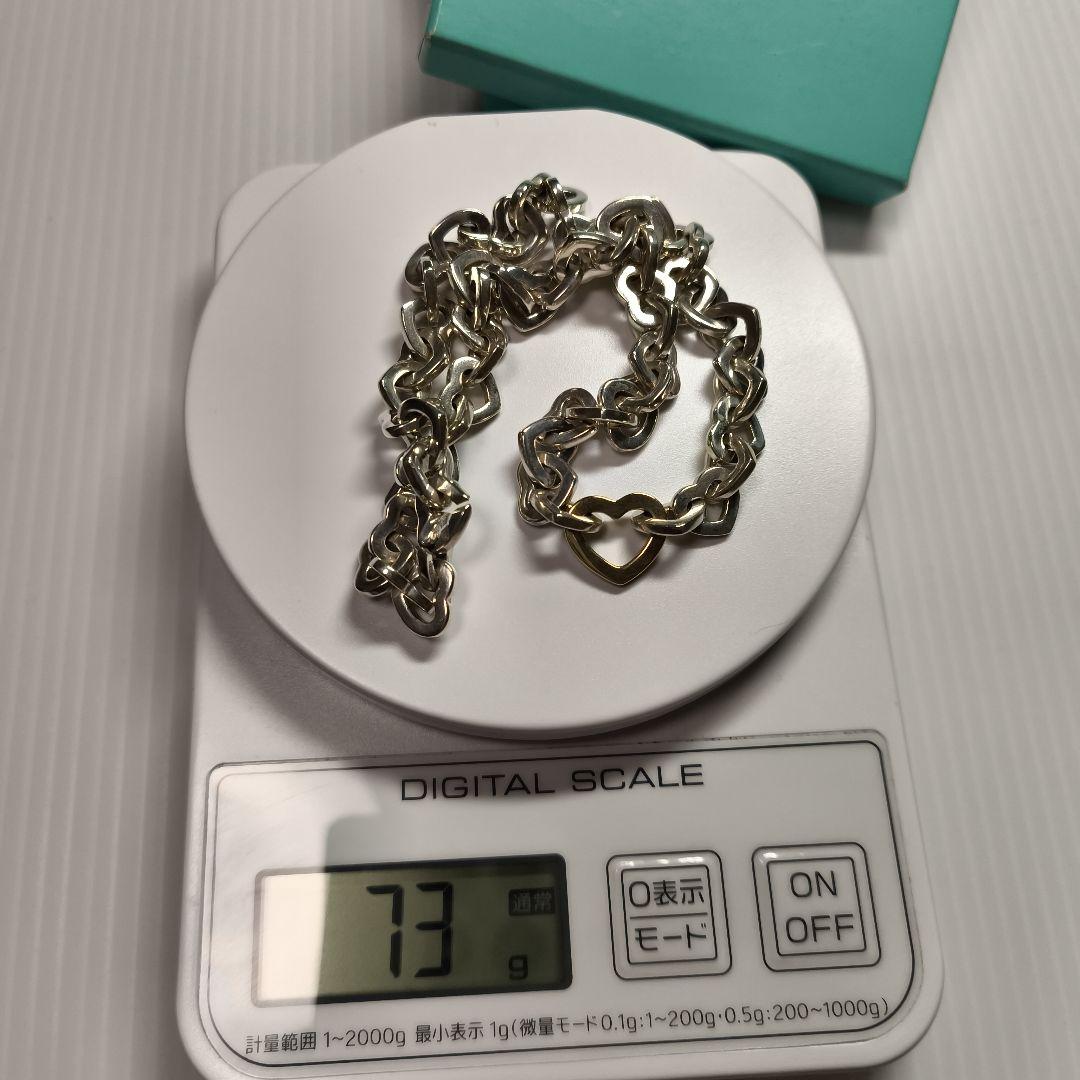 Tiffany & Co. シルバー925 ハートリンクネックレス　750 廃盤