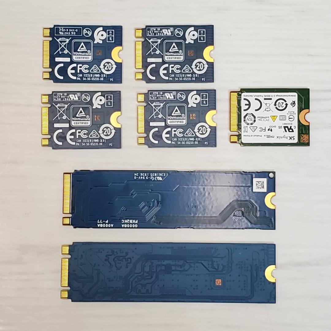 【正常判定】 NVMe M.2 SSD 7枚セット 2230 2280