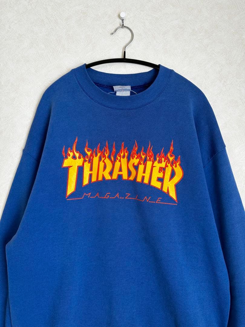 スラッシャー　スウェット　ブルー　USA 90s