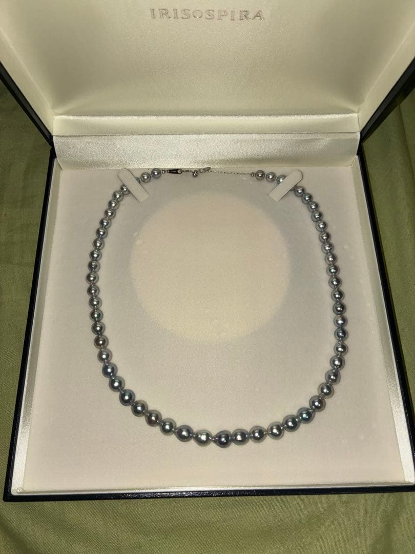 カ*ン様 IRIS SPIRA 真珠ネックレス グレー