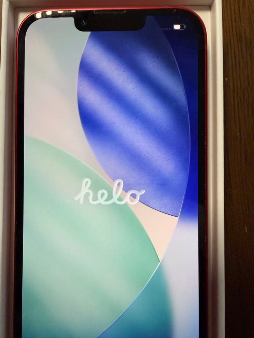 Apple iPhone 13 PRODUCT(RED) 本体　ケーブル付き