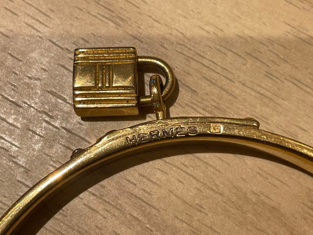 エルメス HERMES ケリー カデナバングル ブレス リザード ヴィンテージ