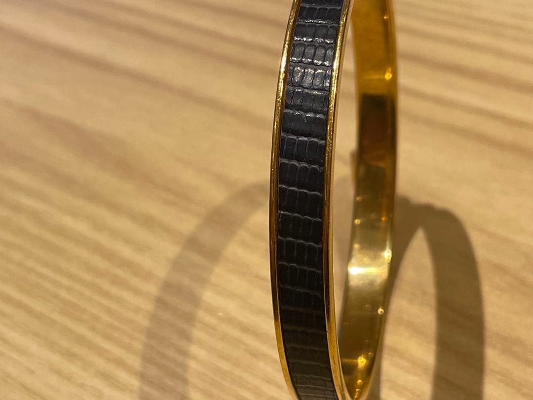 エルメス HERMES ケリー カデナバングル ブレス リザード ヴィンテージ