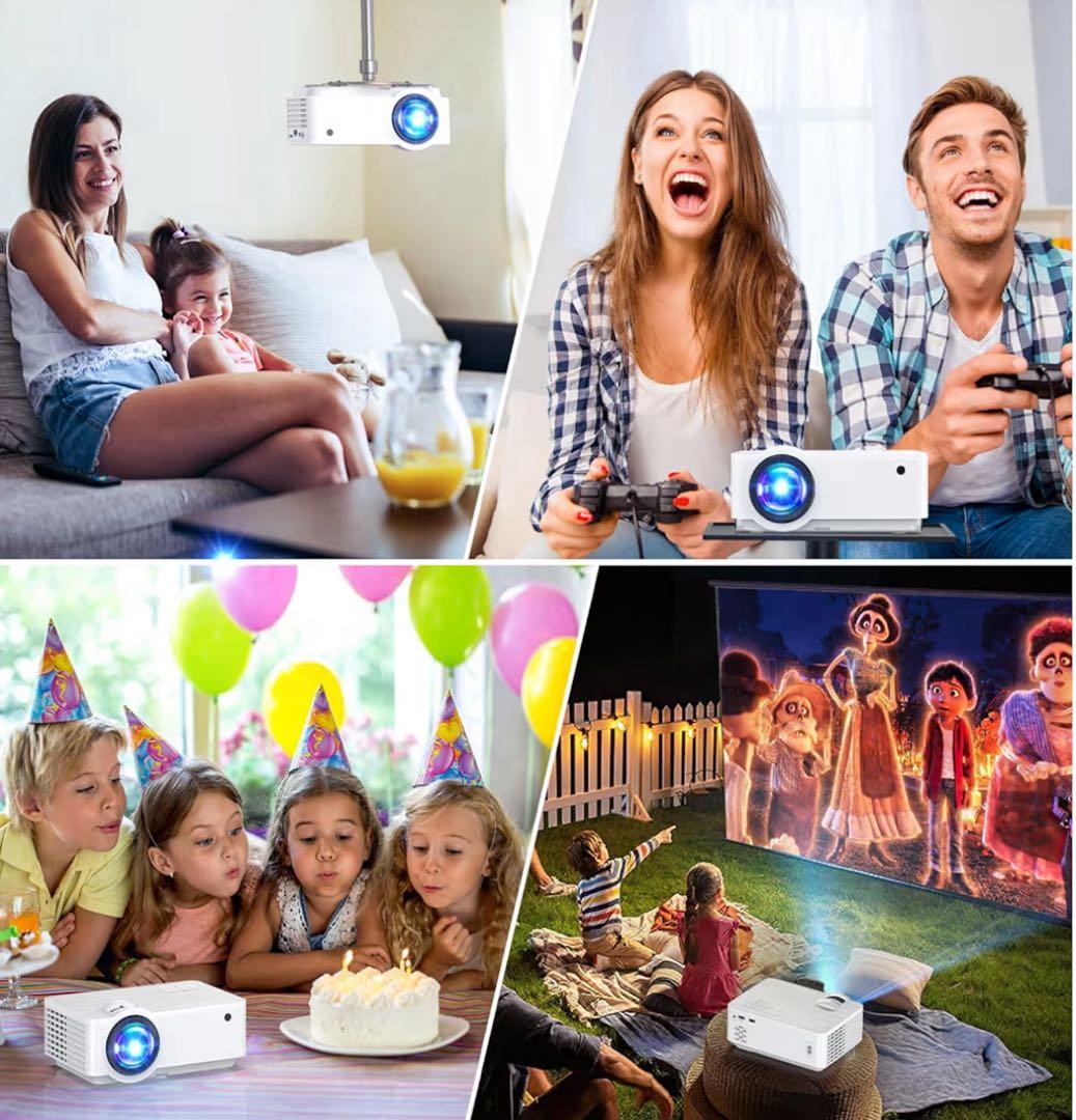 【新品未使用】Groview 高画質 高音質HIFIスピーカー搭載プロジェクター