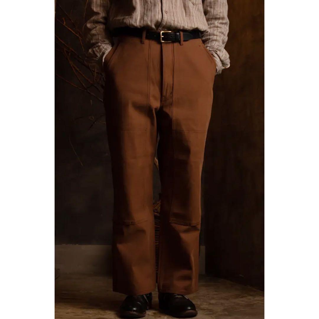 PHIGVEL DUCK CLOTH DOUBLE KNEE PANTS ワイド