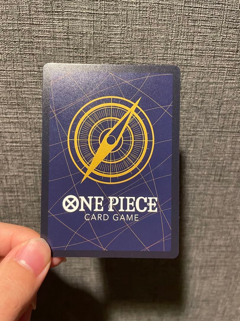 ワンピースカード　金ニカ　ルフィ　展示用