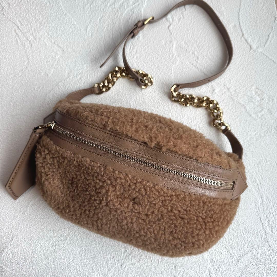 Max Mara マックスマーラ テディベア Banane ボディバッグ ボア