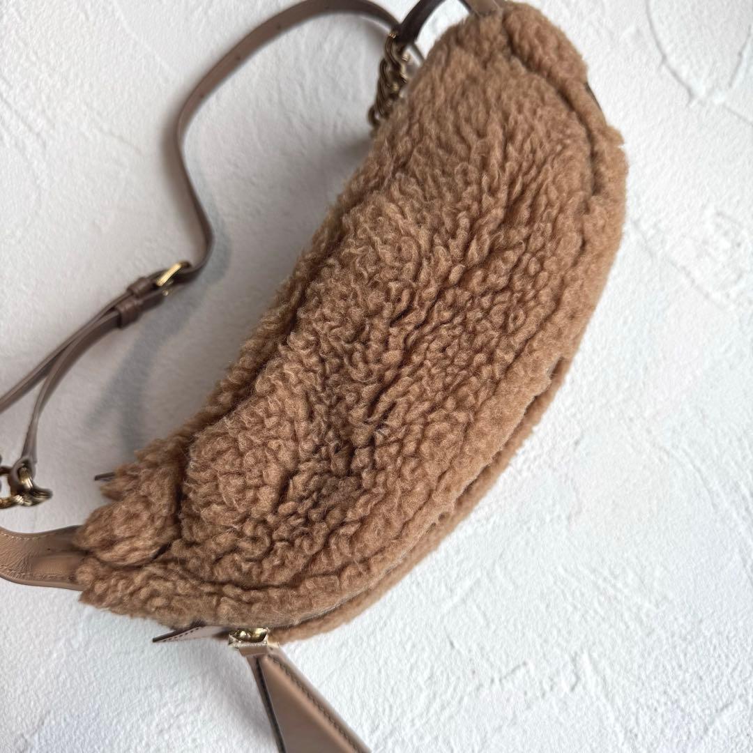 Max Mara マックスマーラ テディベア Banane ボディバッグ ボア