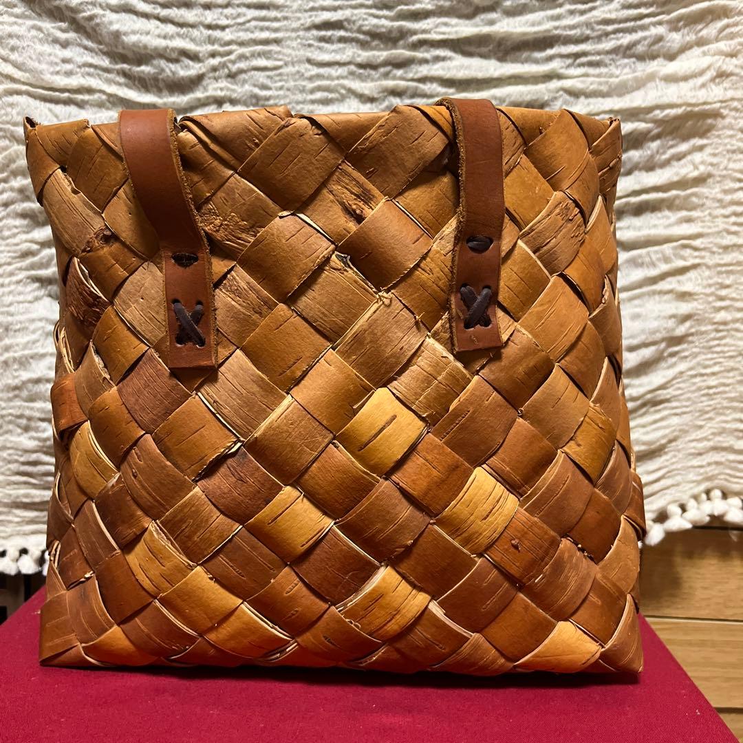 期間限定セール　白樺かごバッグ　特大サイズ　フィンランド　北欧