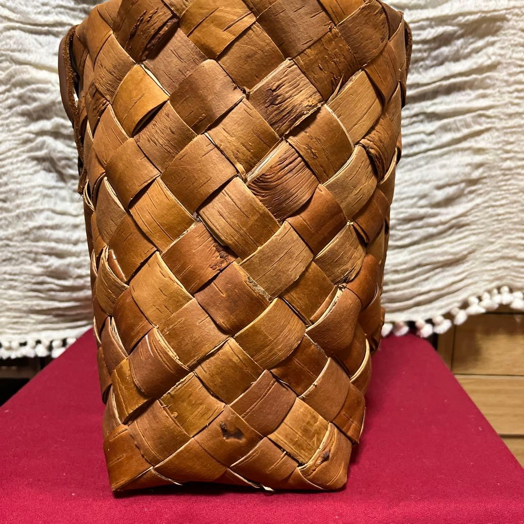 期間限定セール　白樺かごバッグ　特大サイズ　フィンランド　北欧