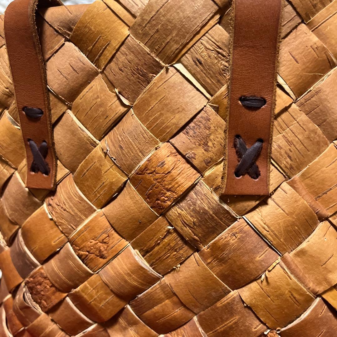 期間限定セール　白樺かごバッグ　特大サイズ　フィンランド　北欧