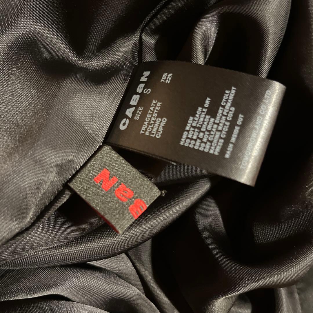 【新品未使用】CABaN/キャバン ソフトべロア ストラップワンピース黒