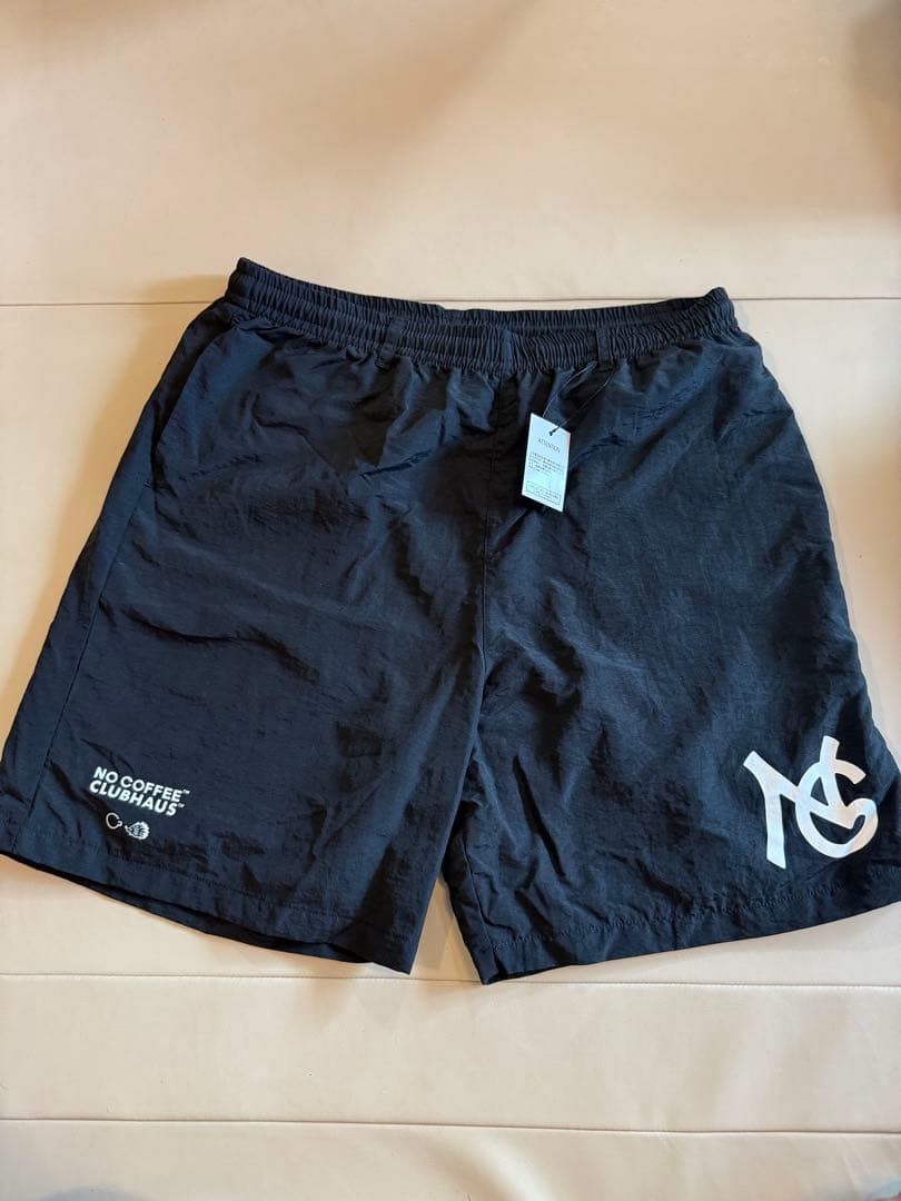NO COFFEE ブラックショートパンツ Sサイズ