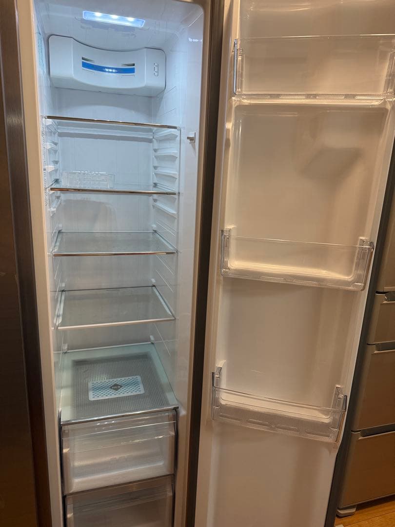 2020年製で10年保証加入★アクア冷蔵庫 AQR-SBS48K(S)観音開き