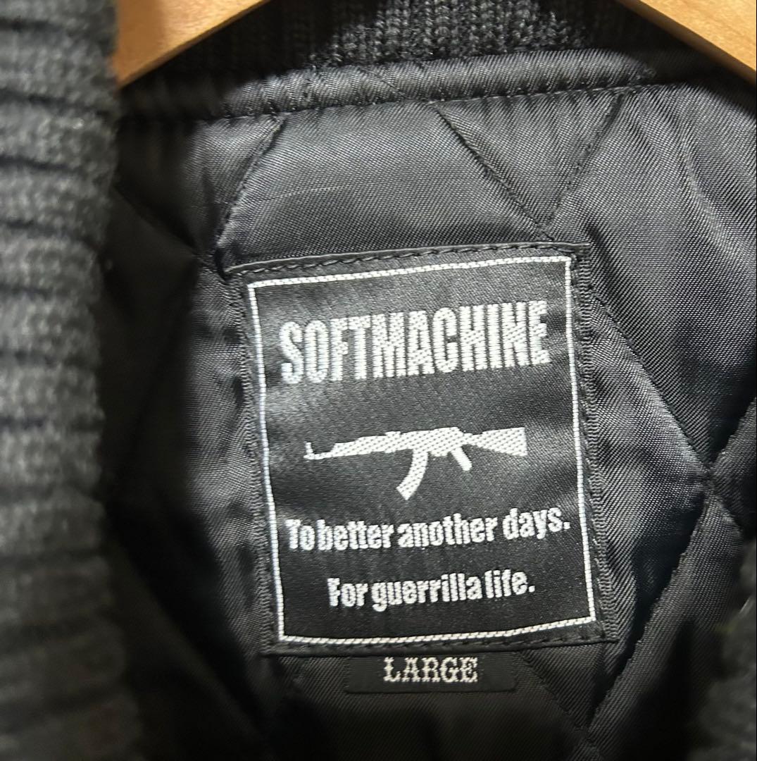 SOFTMACHINE マリア刺繍ファラオジャケット ブラック Lサイズ