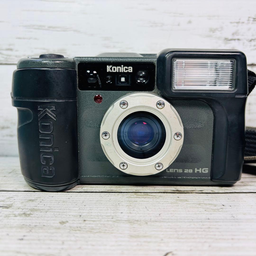 【動作良好】Konica フィルムカメラ 現場監督 LENS 28 HG