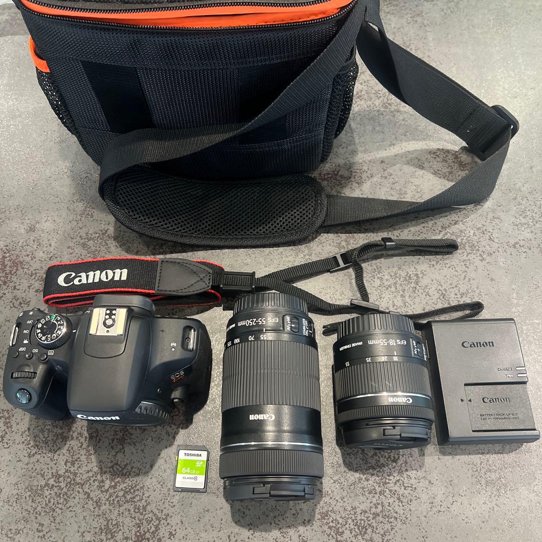 Canon EOS Kiss X9 + 望遠レンズ+sdカード