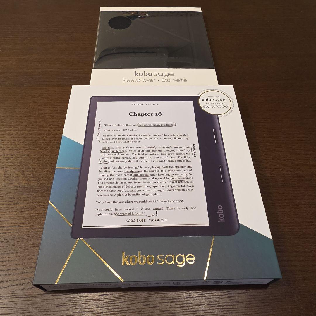 d*9様 Kobo Sage 電子書籍リーダー 本体+スリープカバー