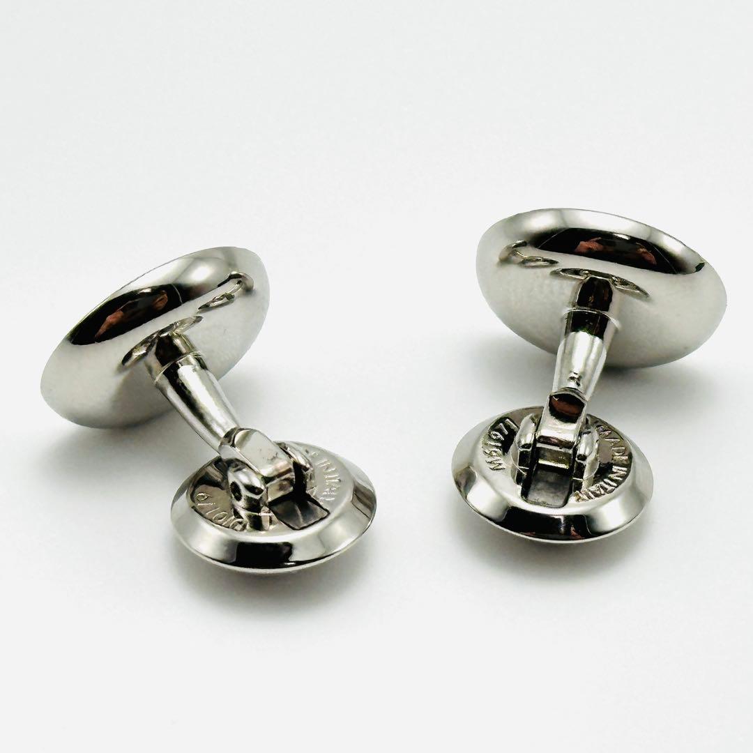 LOUIS VUITTON カフス　M61971 シルバー　ロゴ　　ラウンド