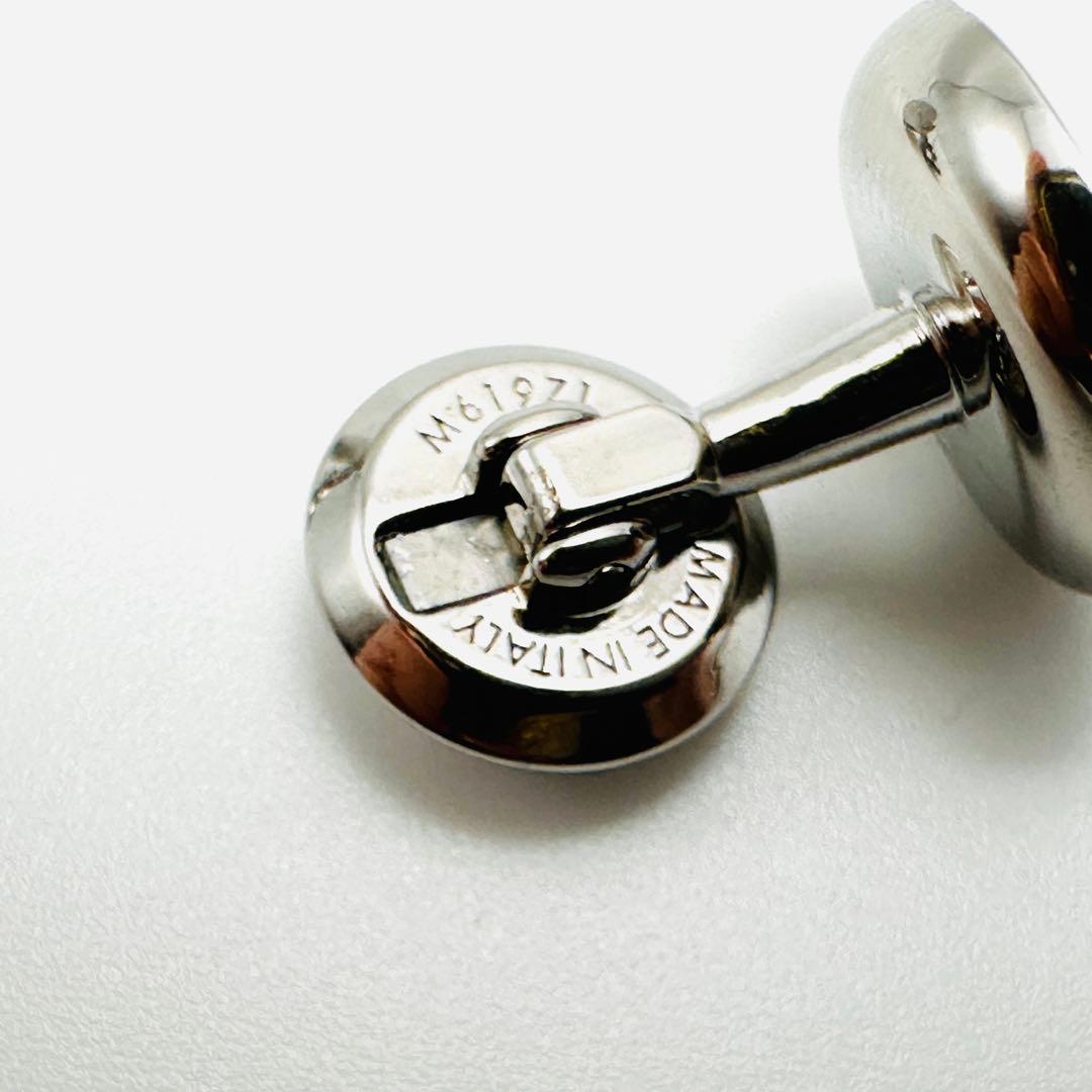 LOUIS VUITTON カフス　M61971 シルバー　ロゴ　　ラウンド