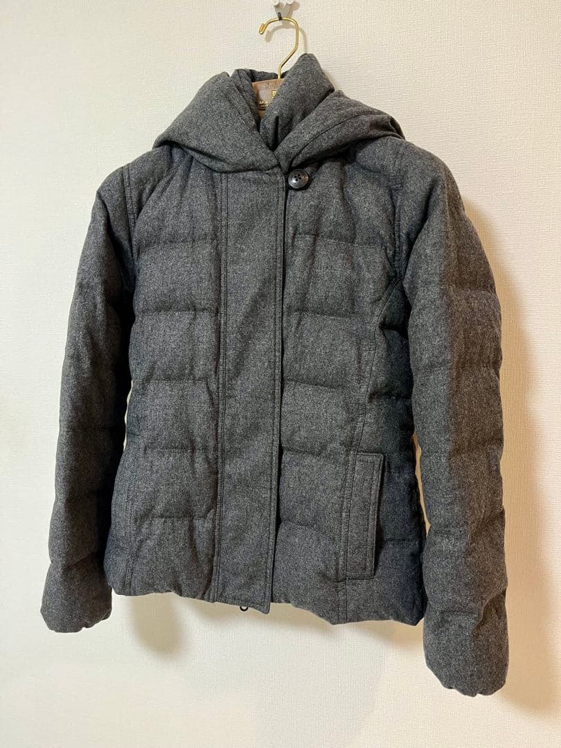 DUVETICA ウール ダウンジャケット 44 グレー